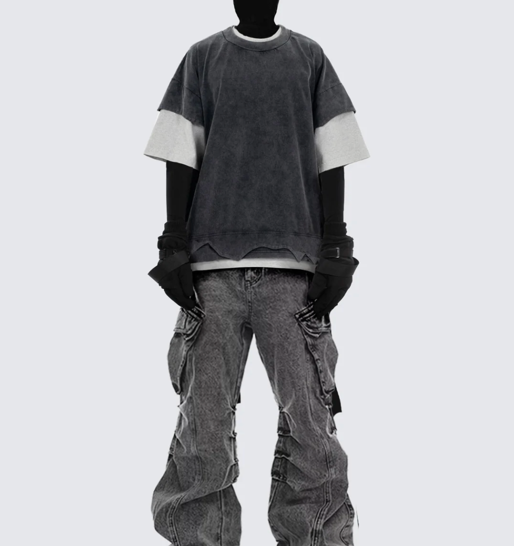 Pantalones cargo apilables con múltiples bolsillos