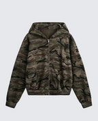 Sudadera con capucha de camuflaje